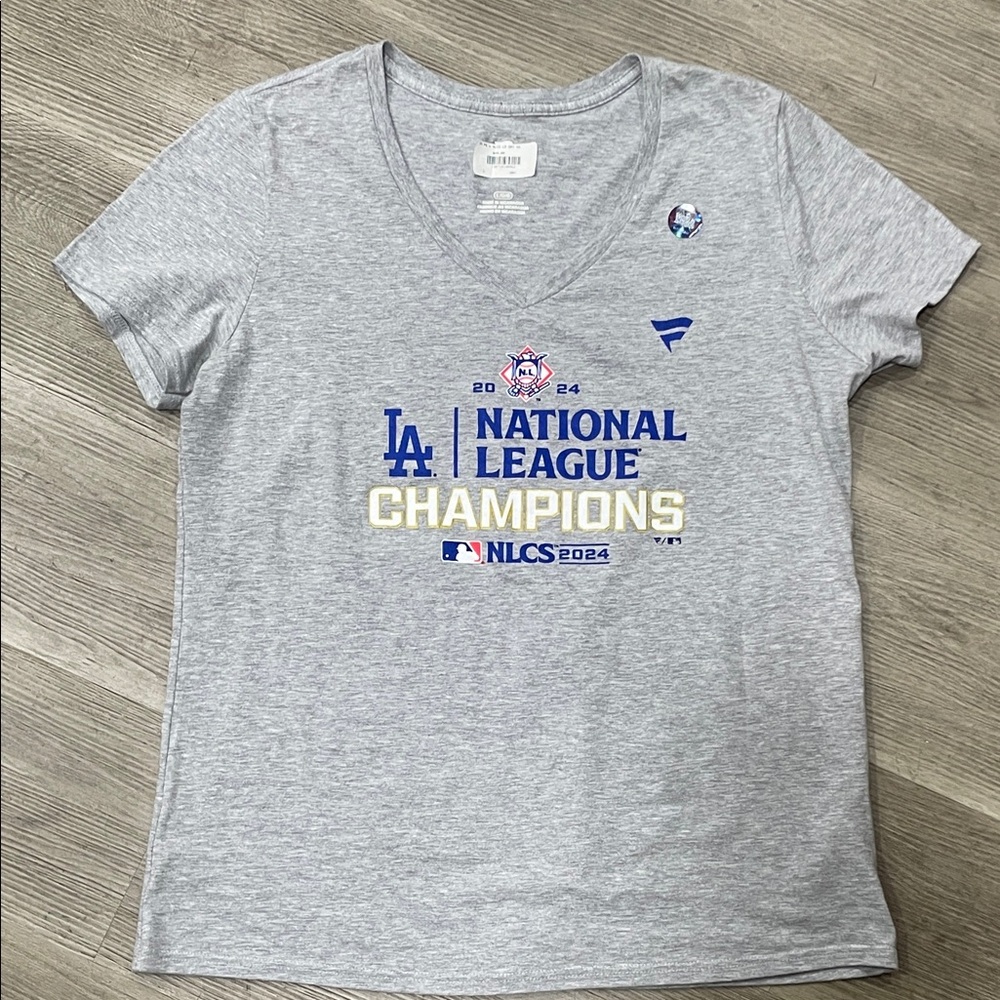 Fanatics Dodgers National League Champions Women's Tee